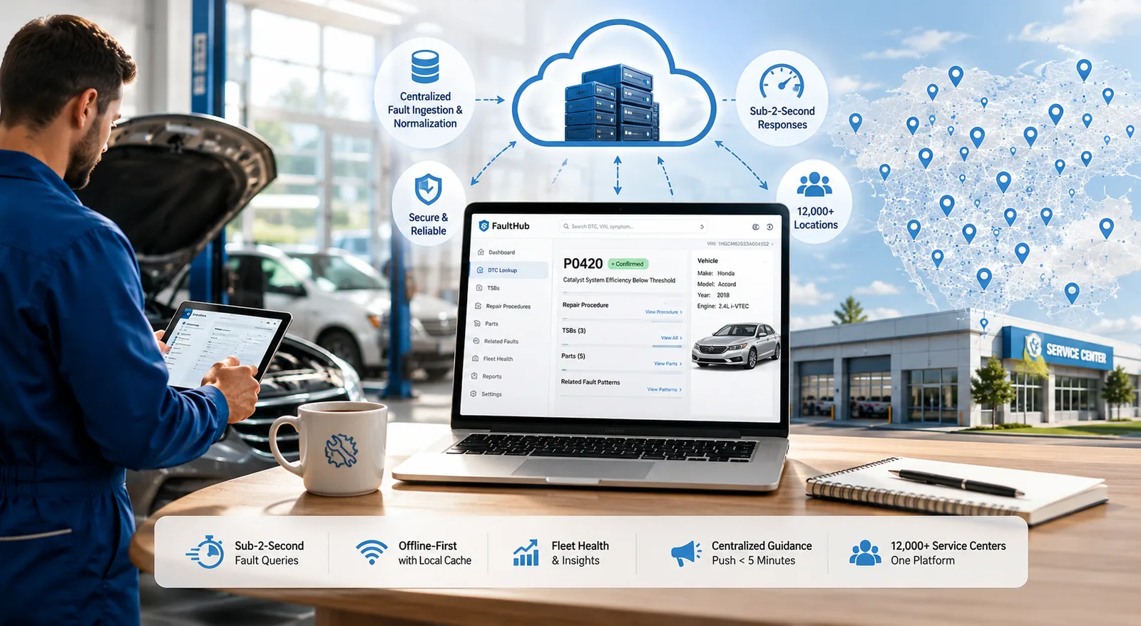 Unified Diagnostics Platform for a 12,000-Location Automotive Service Network