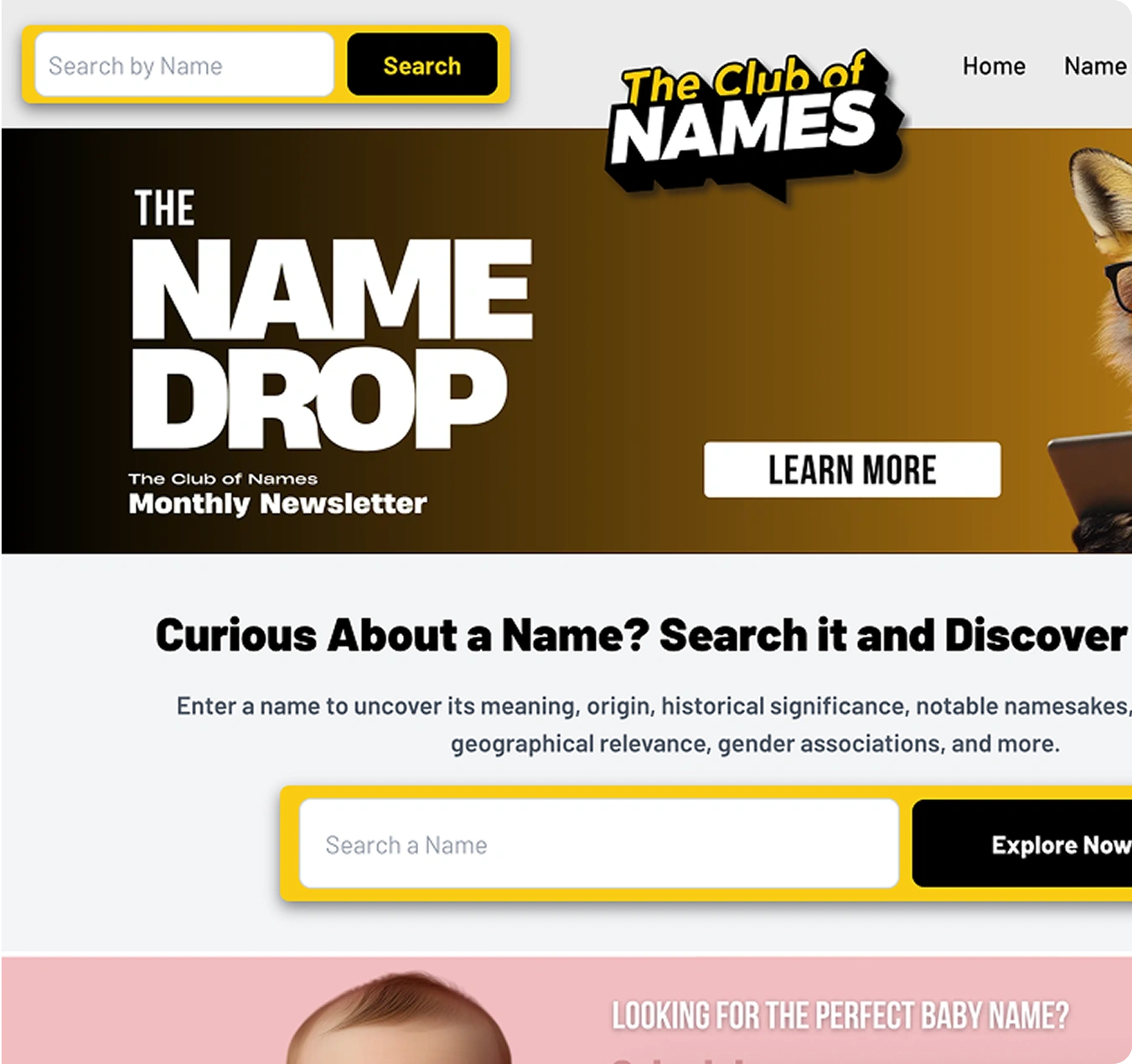 Name Lists catalog — curated browseable name collections